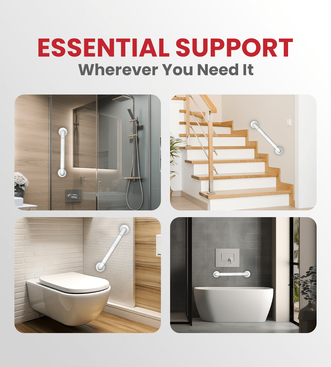 AGEasy Anti - Slip Grab Bar - Global Surgicals