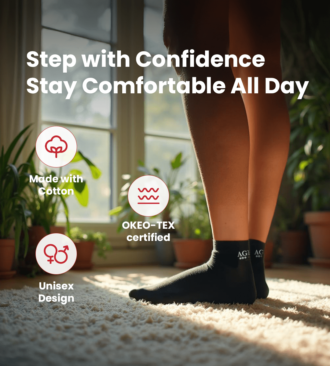 AGEasy Anti - Slip Socks - Global Surgicals