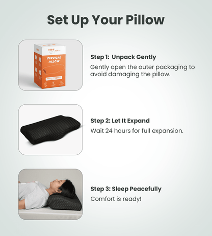 AGEasy Cervical Pillow (Charcoal Grey) - Global Surgicals