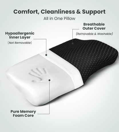 AGEasy Cervical Pillow (Charcoal Grey) - Global Surgicals