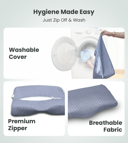 AGEasy Cervical Pillow (Lavender Grey) - Global Surgicals