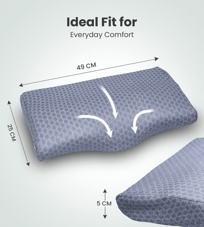 AGEasy Cervical Pillow (Lavender Grey) - Global Surgicals