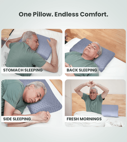 AGEasy Cervical Pillow (Lavender Grey) - Global Surgicals