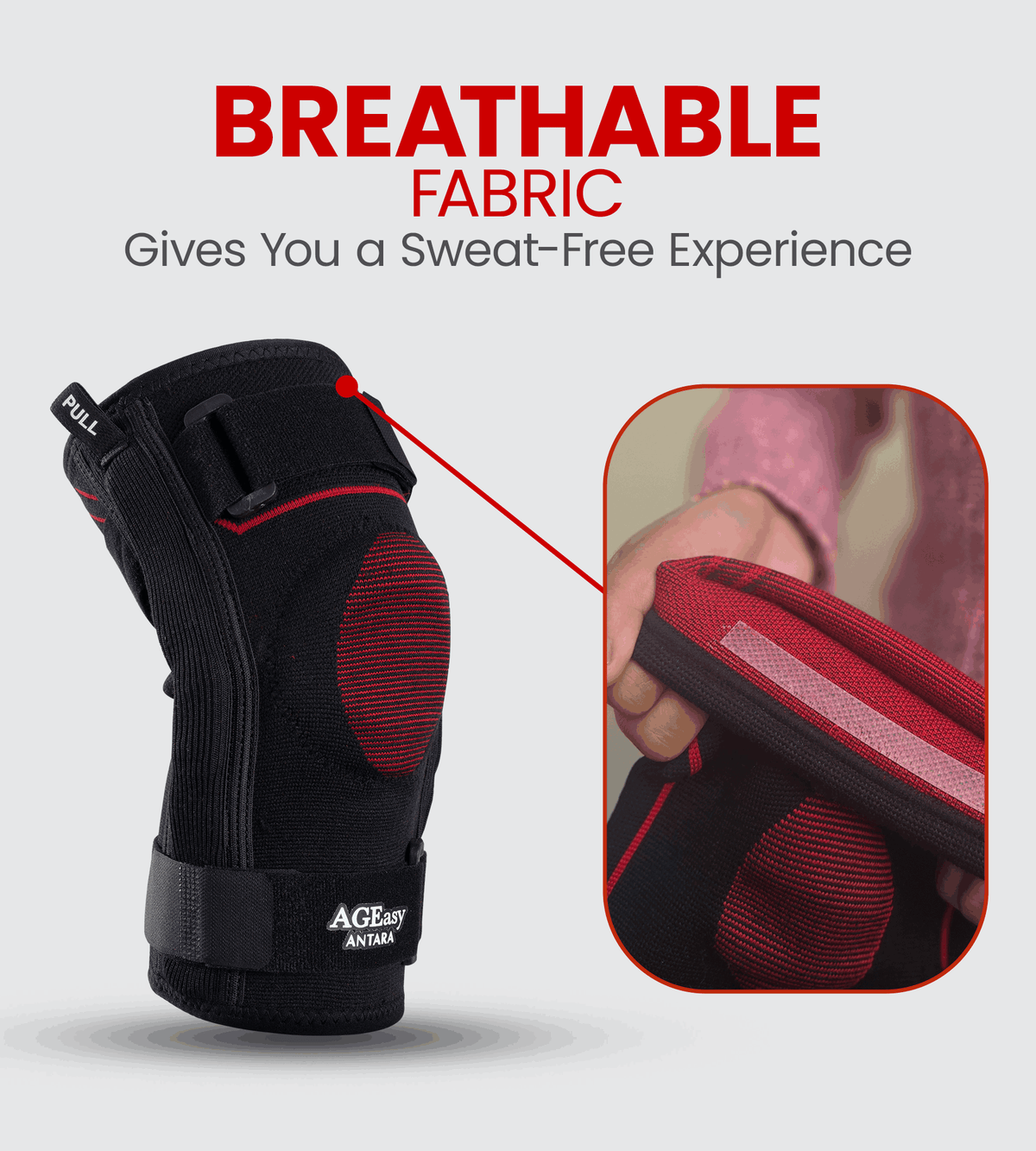 AGEasy Comfort Hinged Knee Brace for Knee Discomfort (Pair) - Global Surgicals