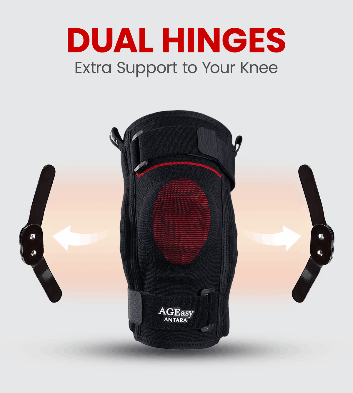 AGEasy Comfort Hinged Knee Brace for Knee Discomfort (Pair) - Global Surgicals