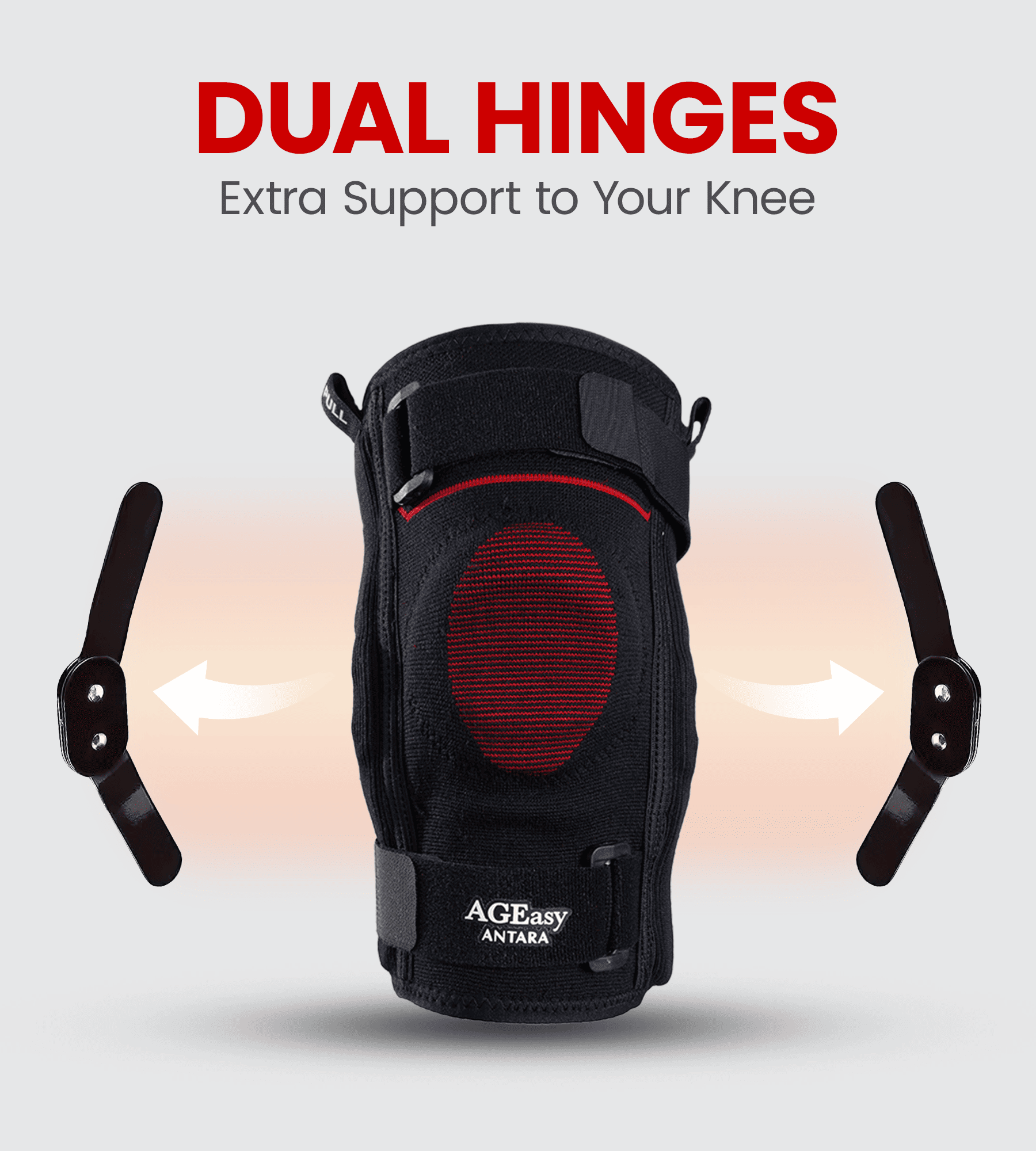 AGEasy Comfort Knee Cap with Hinged Side Support - Global Surgicals