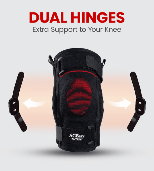 AGEasy Comfort Knee Cap with Hinged Side Support - Global Surgicals