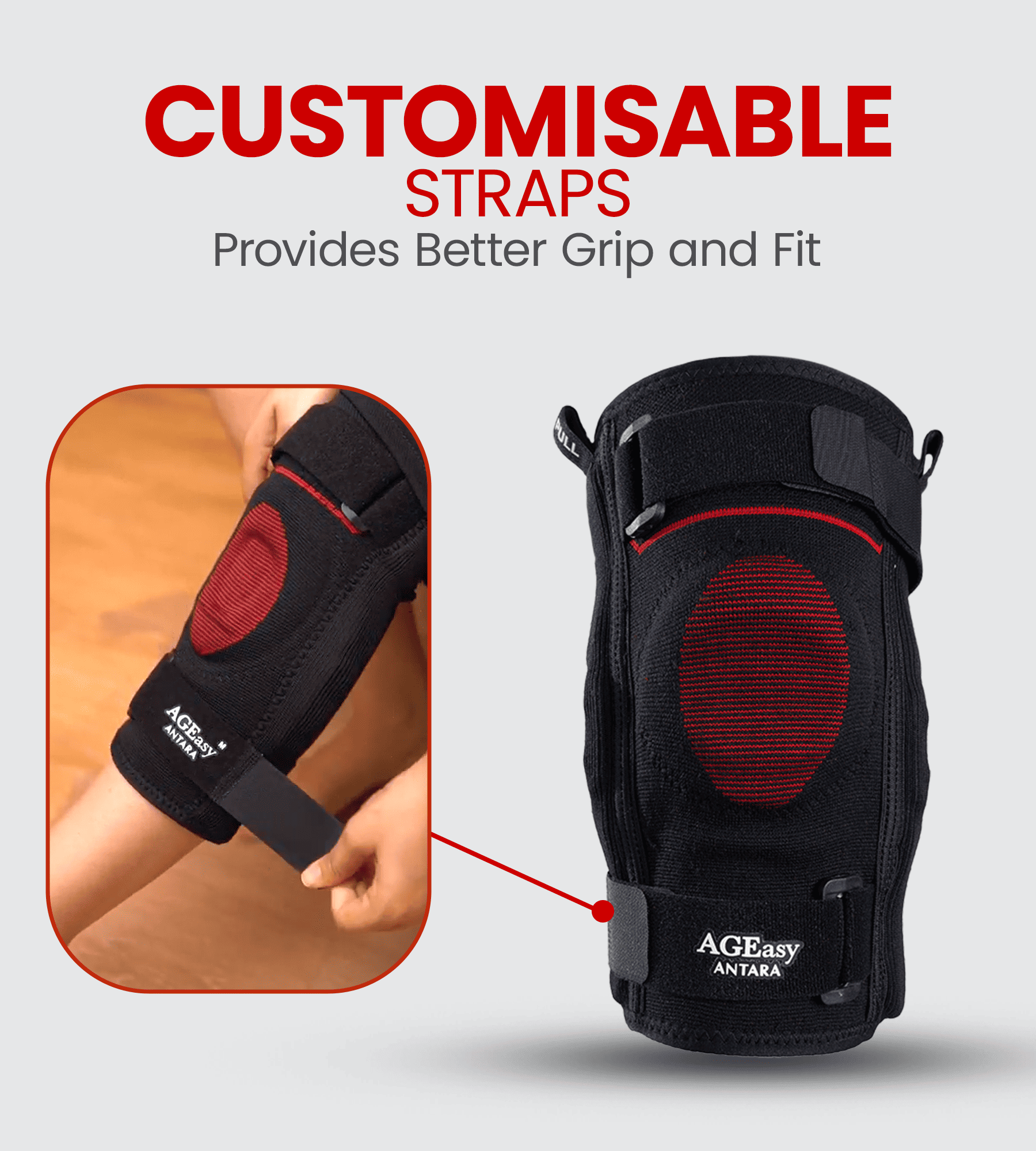 AGEasy Comfort Knee Cap with Hinged Side Support - Global Surgicals