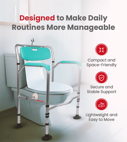 AGEasy Commode Frame for Elders - Global Surgicals