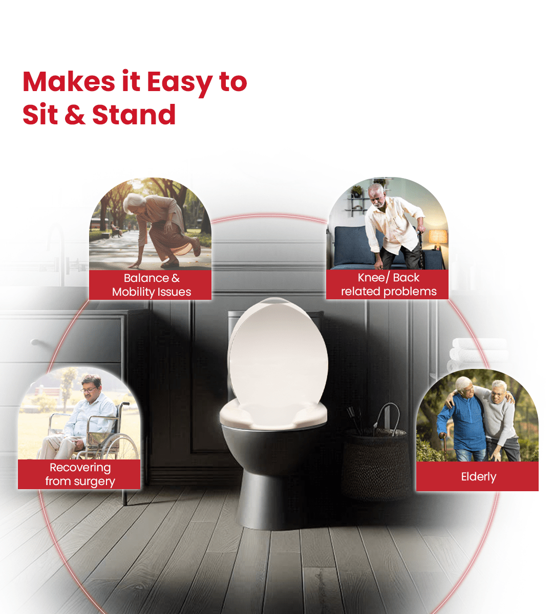 AGEasy Commode Seat Raiser - Global Surgicals