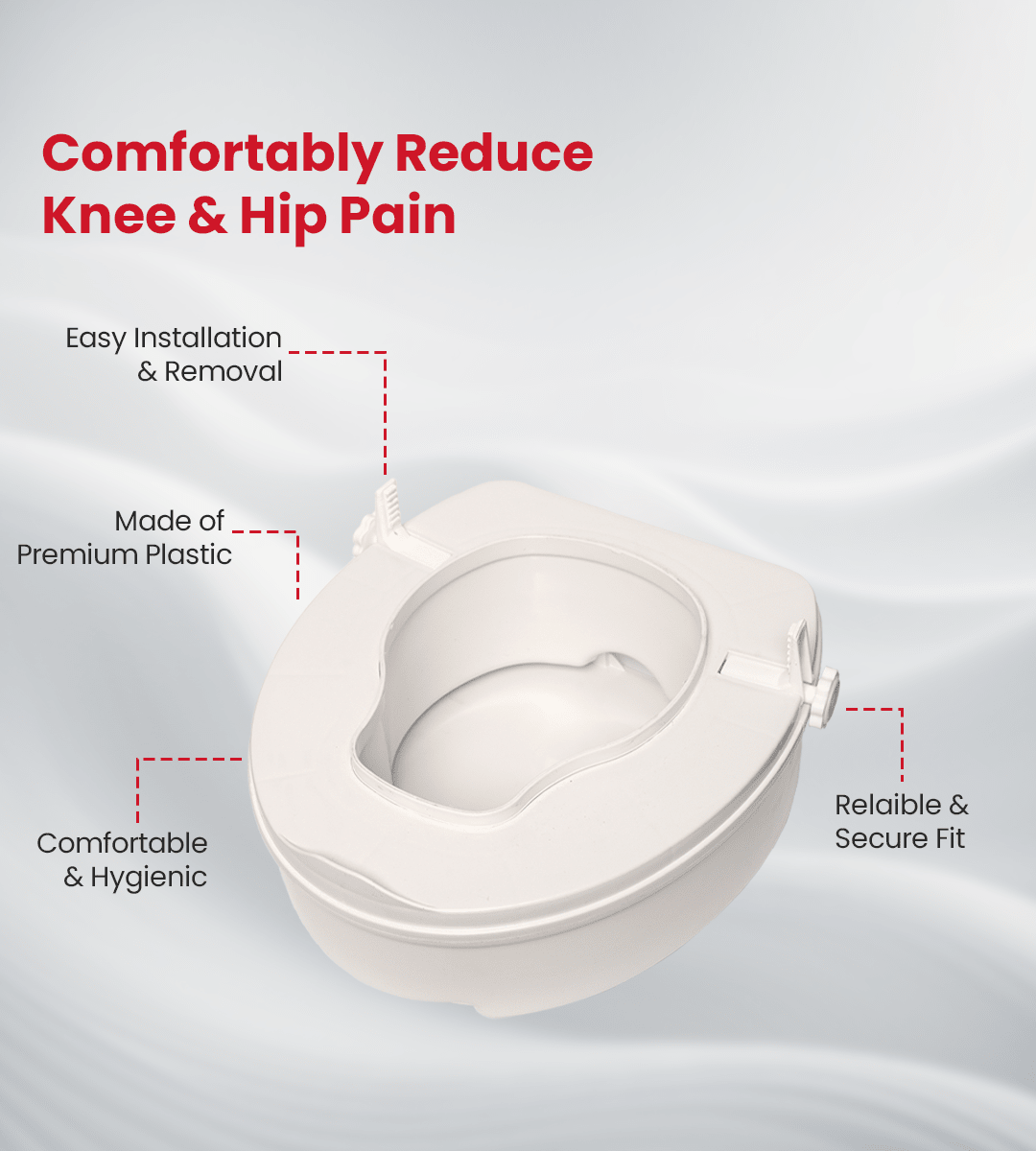 AGEasy Commode Seat Raiser - Global Surgicals