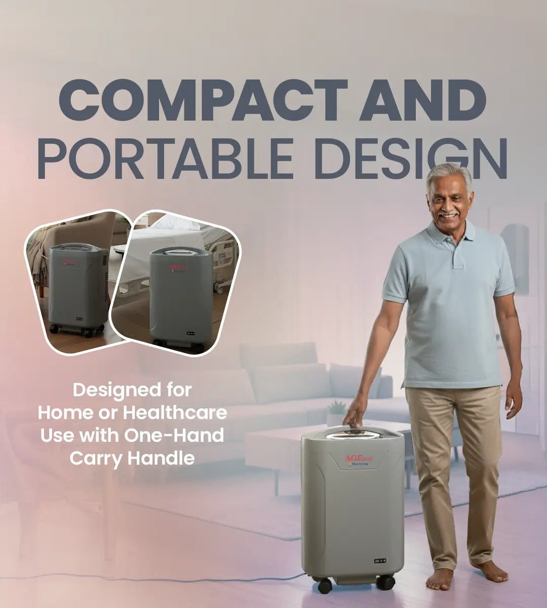 AGEasy Oxygen Concentrator - 5L - Global Surgicals