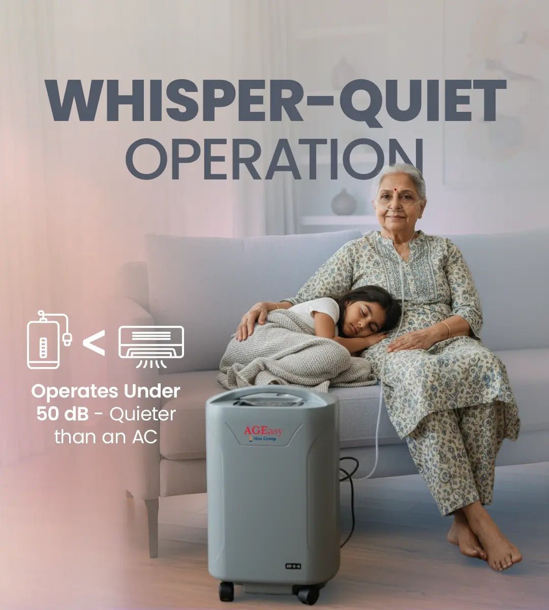 AGEasy Oxygen Concentrator - 5L - Global Surgicals