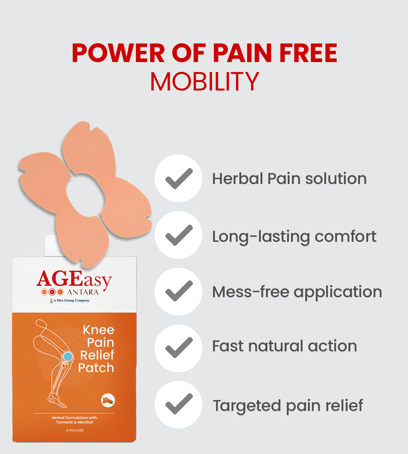 AGEasy Pain Relief Patch (Pack 2) - Global Surgicals