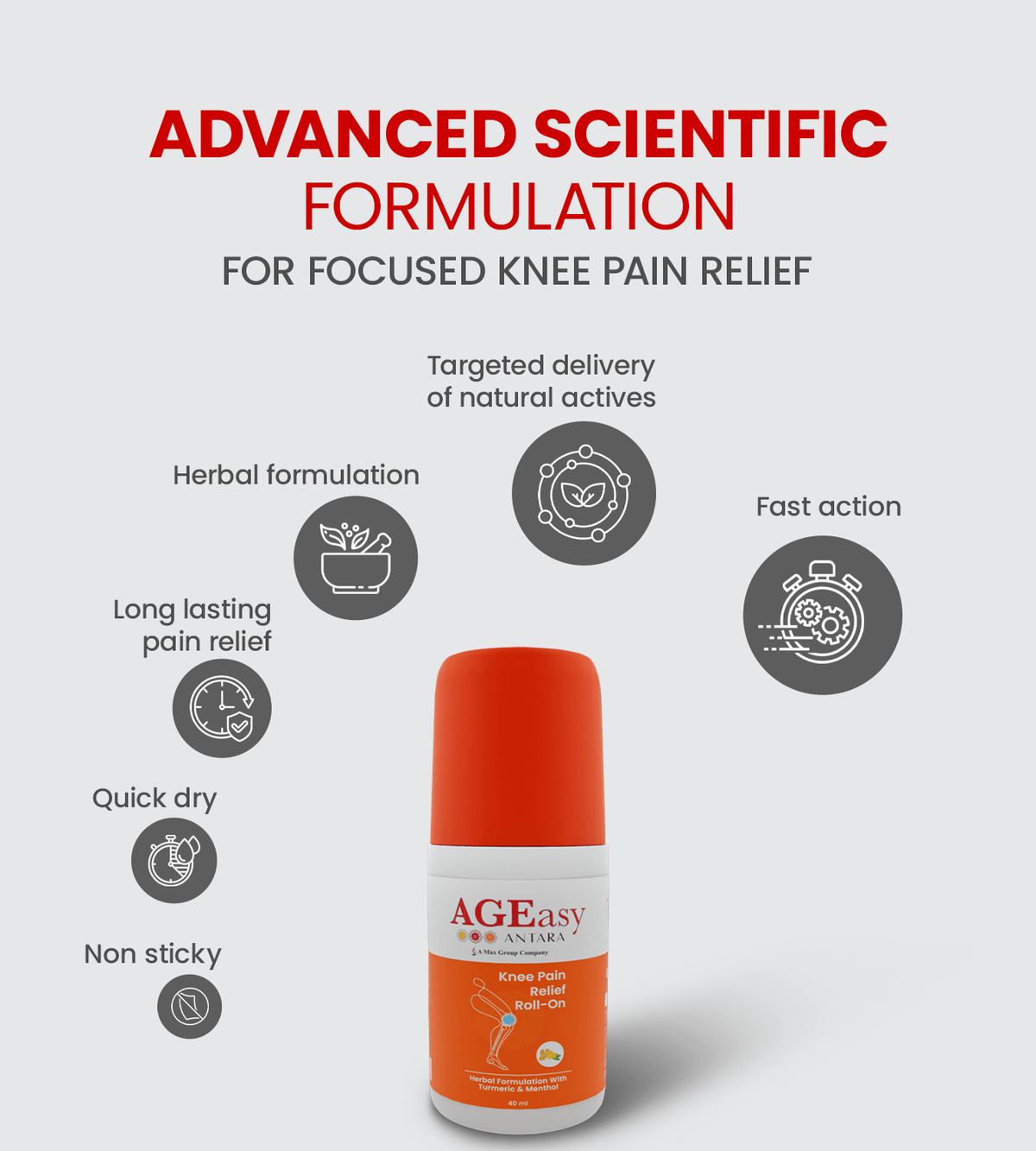 AGEasy Pain Relief Roll - On (Pack of 2) - Global Surgicals
