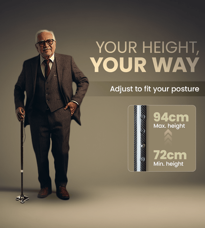 AGEasy Pivot Explorer Carbon Walking Stick - Global Surgicals