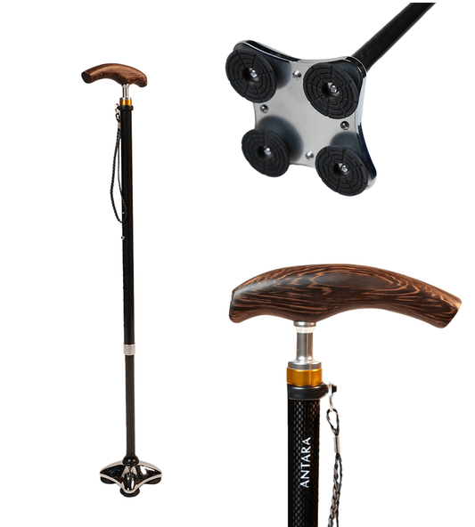 AGEasy Pivot Explorer Carbon Walking Stick - Global Surgicals