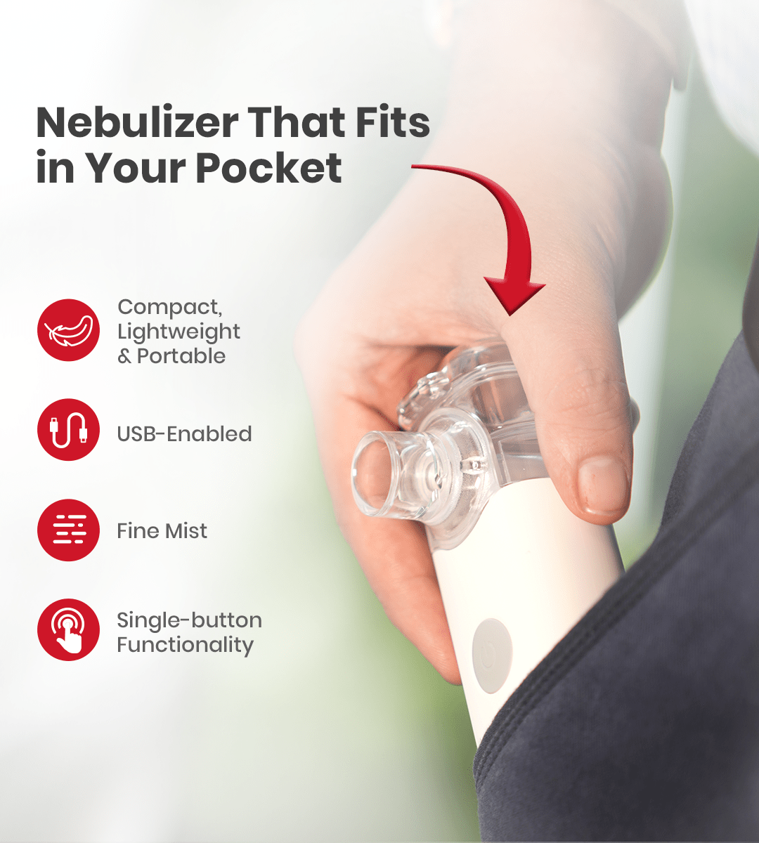 AGEasy Portable Mesh Nebulizer - Global Surgicals