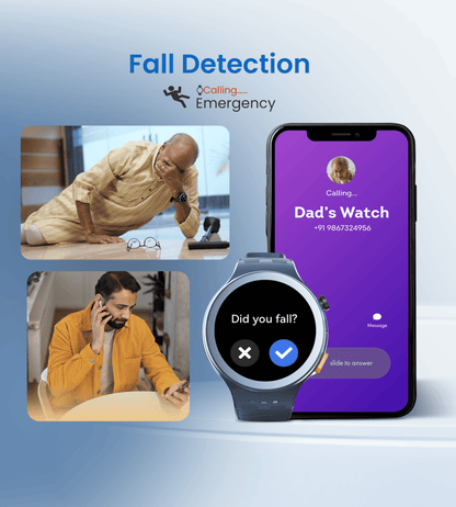 AGEasy Protec Fall Detection Smartwatch - Global Surgicals