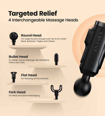 AGEasy Relief Compact Massage Gun (Black) - Global Surgicals