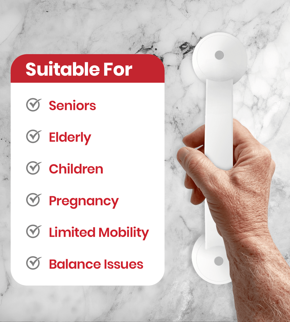 AGEasy Secure Hold Grab Bar - Global Surgicals
