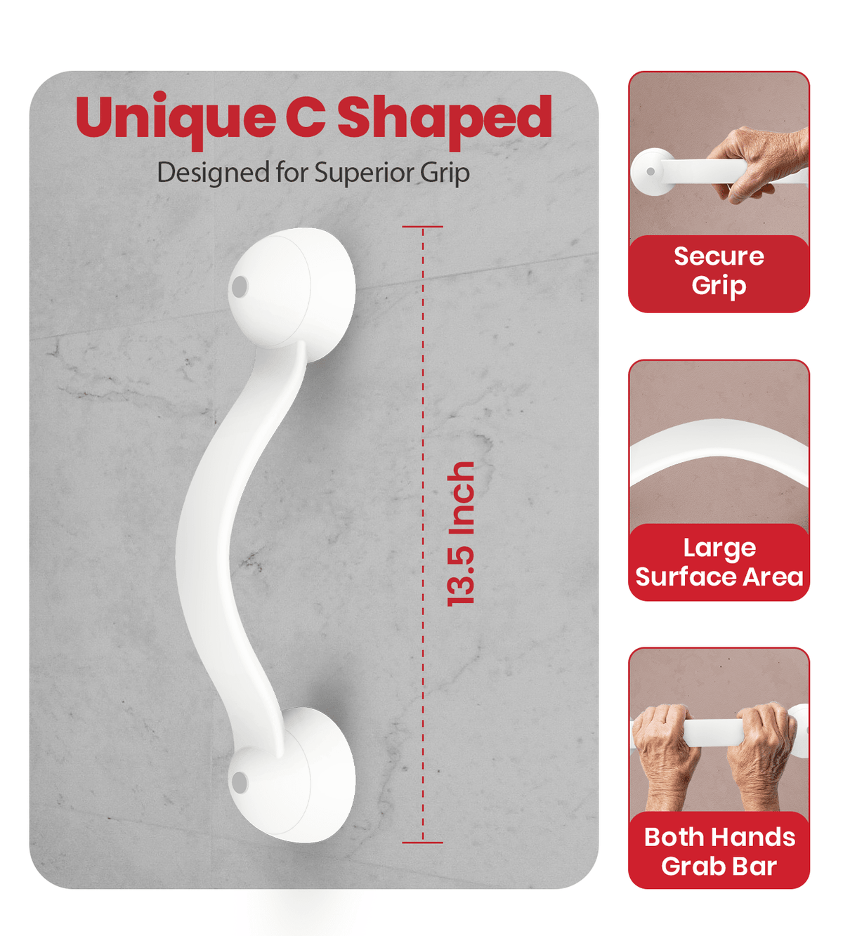 AGEasy Secure Hold Grab Bar - Global Surgicals
