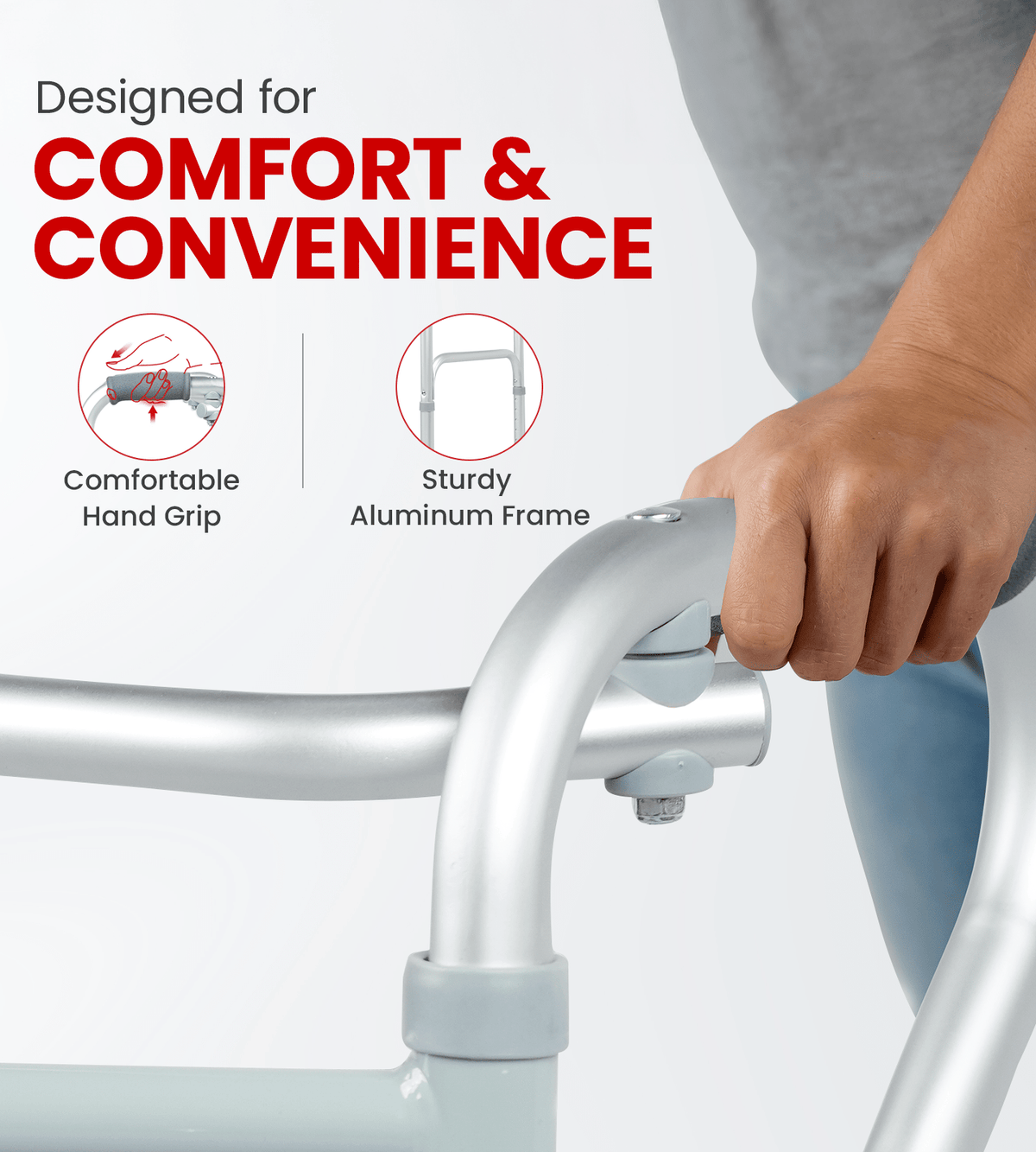 AGEasy Step Walker for elders - Global Surgicals