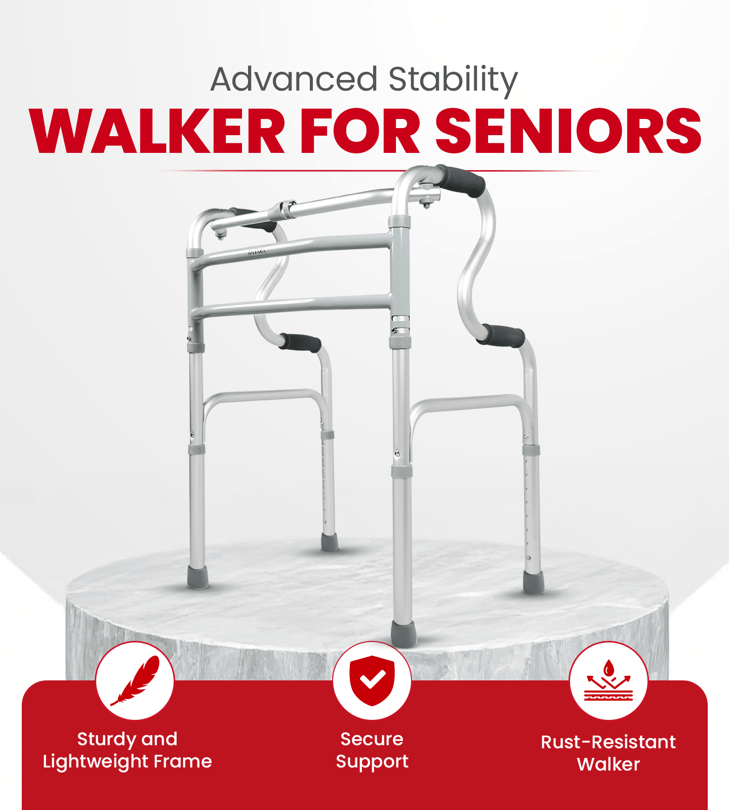 AGEasy Step Walker for elders - Global Surgicals