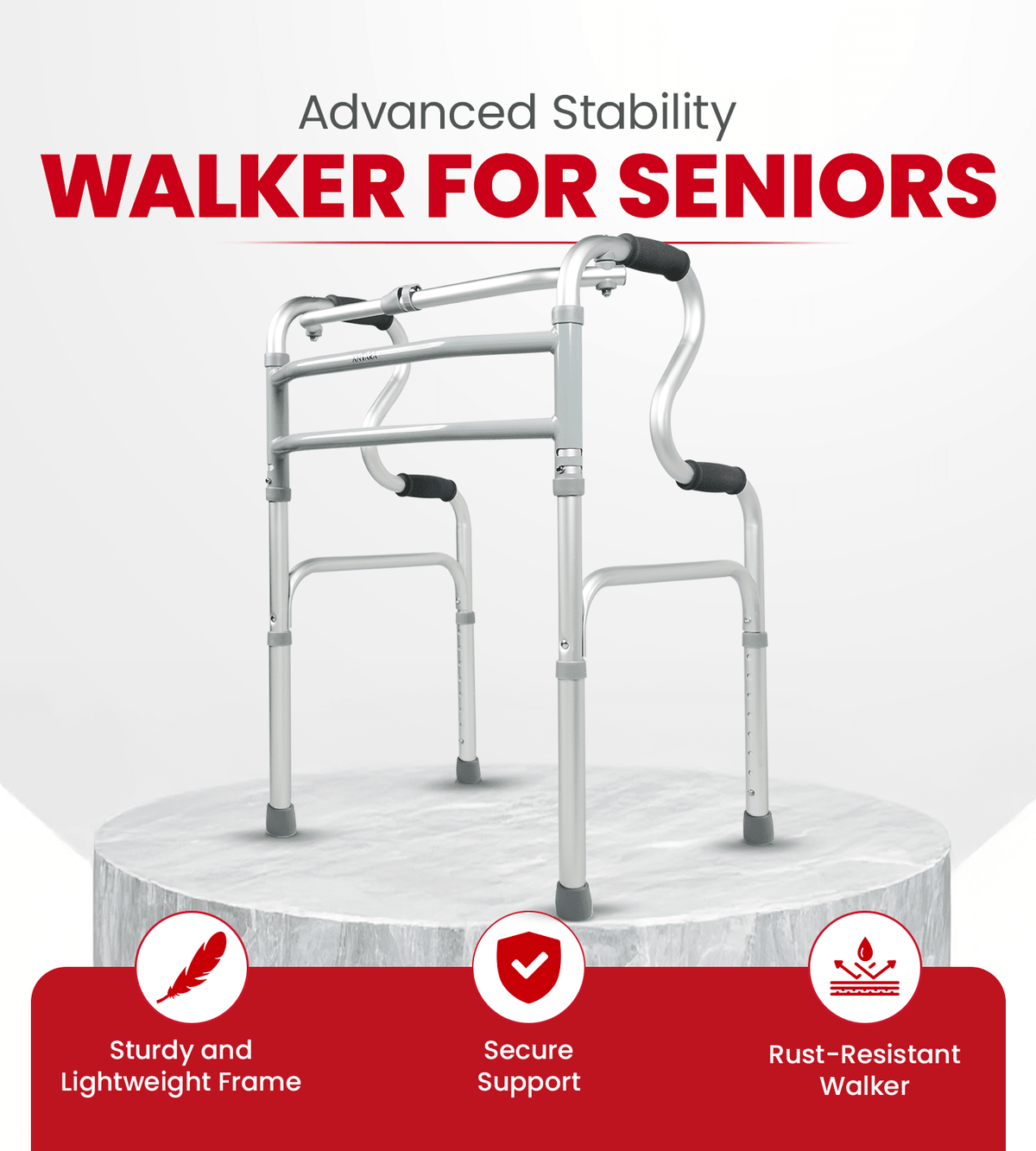 AGEasy Step Walker for elders - Global Surgicals