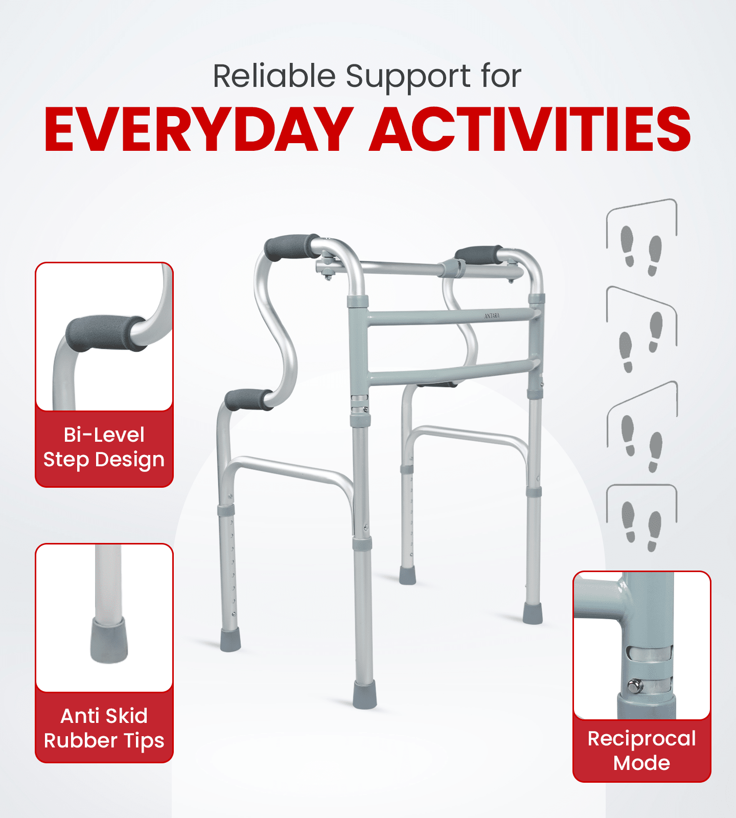 AGEasy Step Walker for elders - Global Surgicals