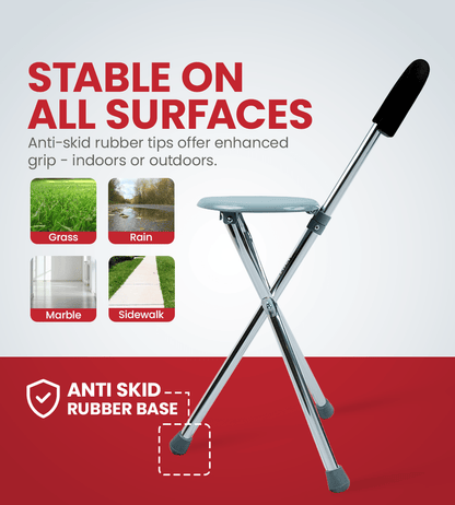AGEasy Unibase Seated Walking stick - Global Surgicals