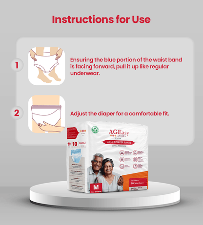 AGEasy Unisex Adult Diaper Pants Style - Global Surgicals