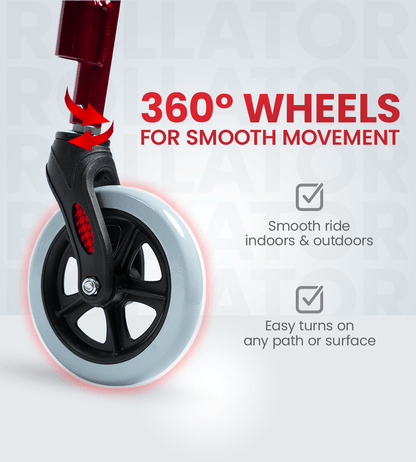 Ageasy Walker With Seat - Rollator - Global Surgicals