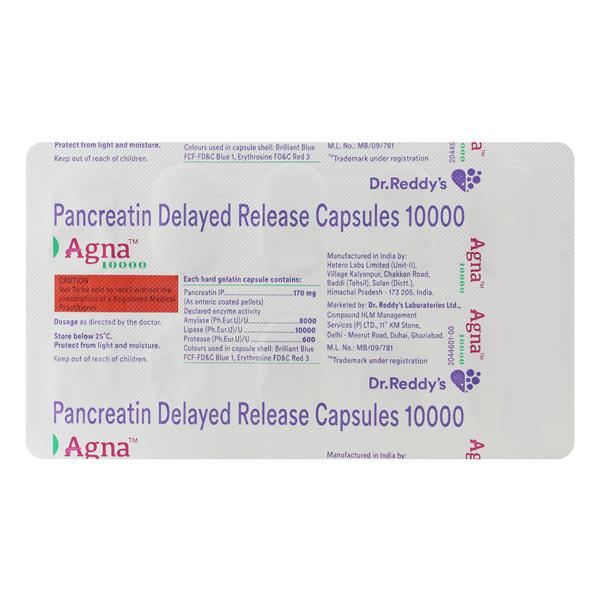 Agna 10000 Capsule 10'S - Global Surgicals