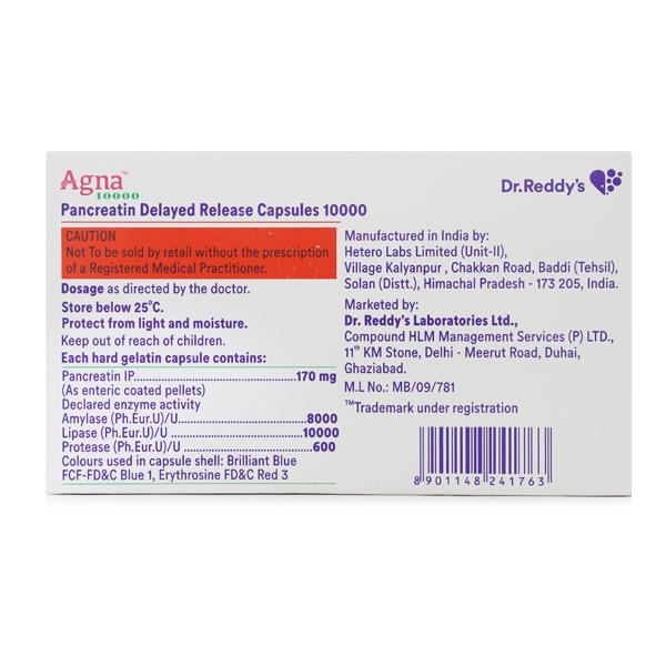 Agna 10000 Capsule 10'S - Global Surgicals