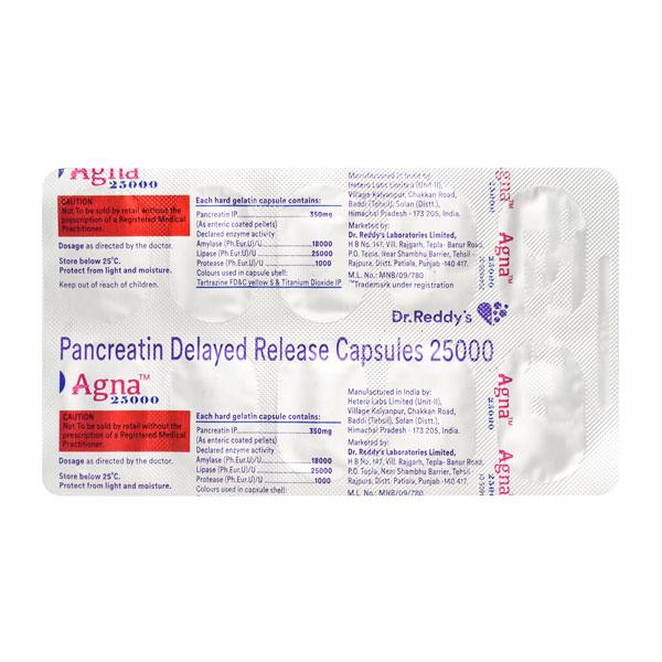 Agna 25000 Capsule 10'S - Global Surgicals