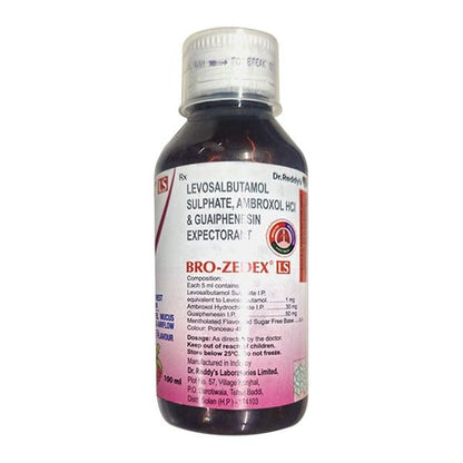 BRO ZEDEX LS WET COUGH RELIEF RASPBERRY FLAVOUR Expectorant 100ml