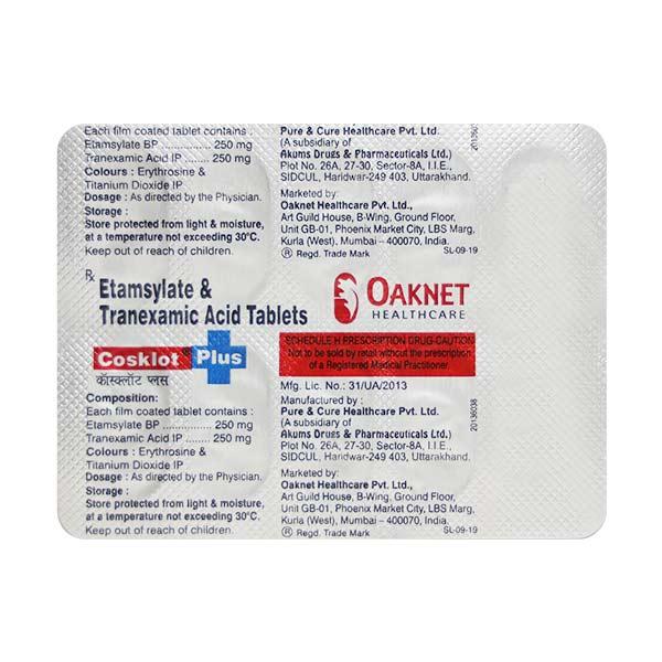 Cosklot Plus Tablet 10'S