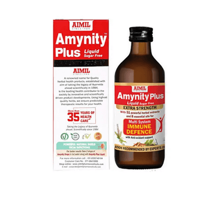 Aimil Amynity Plus Sugar Free Liquid 200 ml - Global Surgicals
