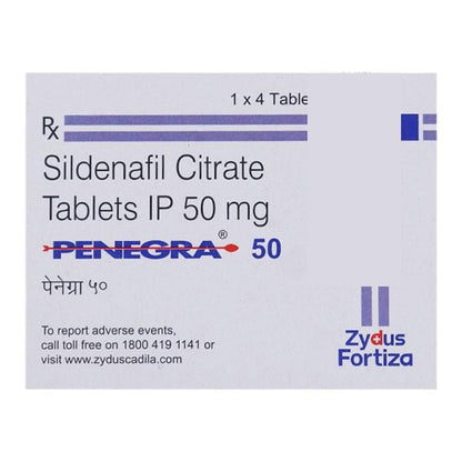 Penegra 50mg Tablet 4'S