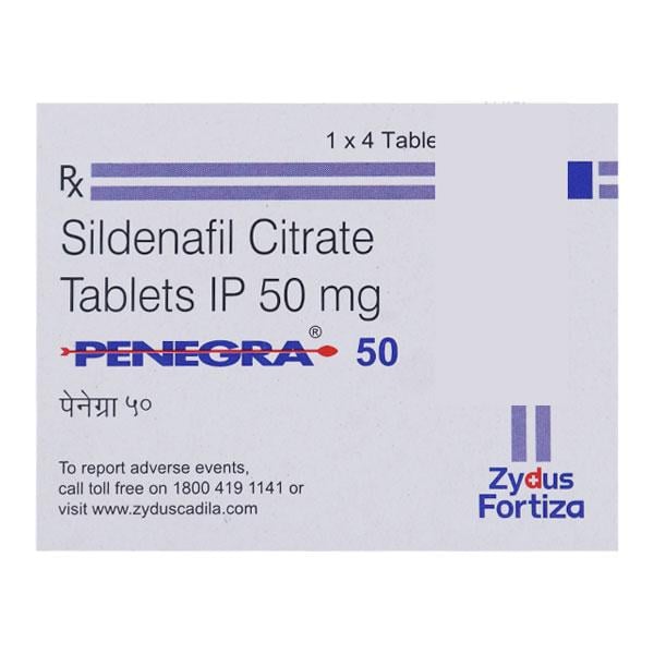 Penegra 50mg Tablet 4'S
