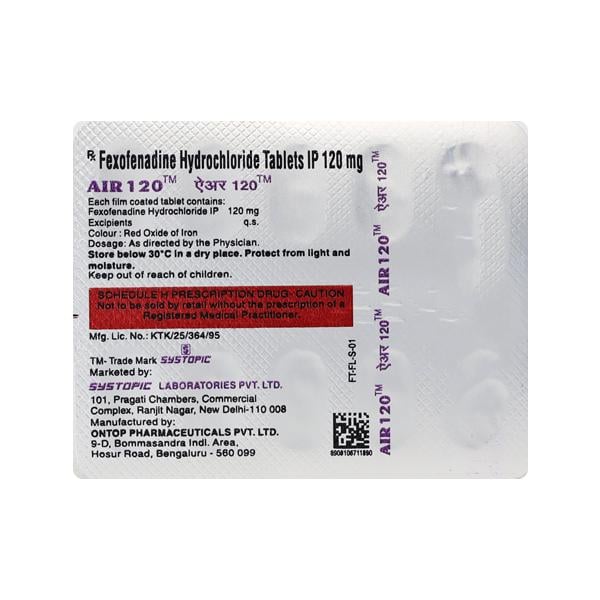 AIR 120mg Tablet 10's - Global Surgicals