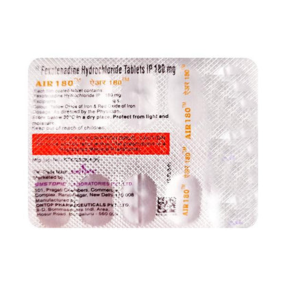 AIR 180mg Tablet 10's - Global Surgicals