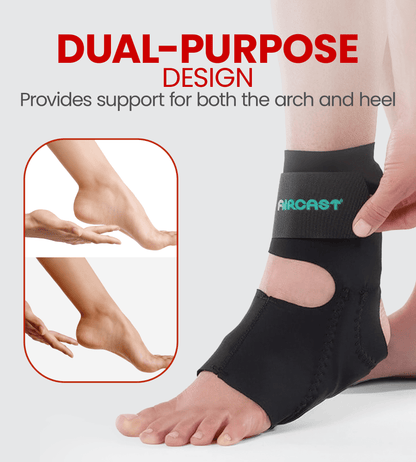 Aircast AirHeel Arch & Heel Pain Relief Brace | Plantar Fasciitis - Global Surgicals
