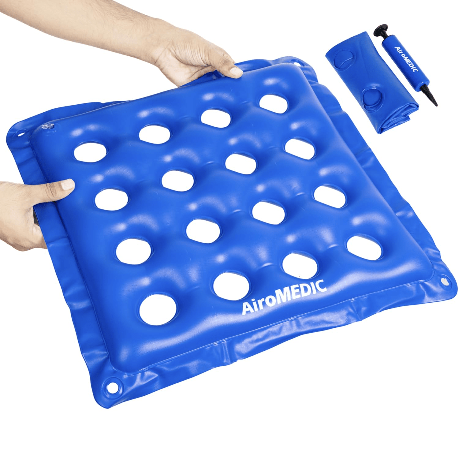 Airomedic Waffle Cushion Relief with Pump - Global Surgicals