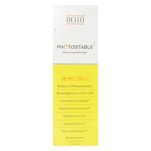 Photostable SPF 40 + PA +++ Sunscreen Emulgel 75gm