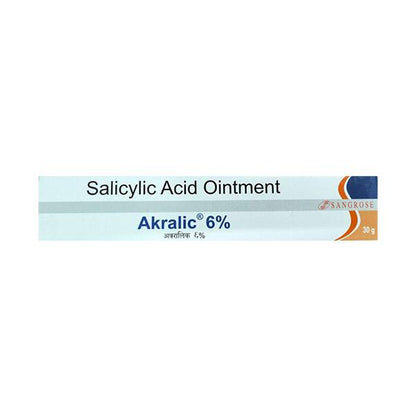 AKRALIC 6% Ointment 30gm - Global Surgicals