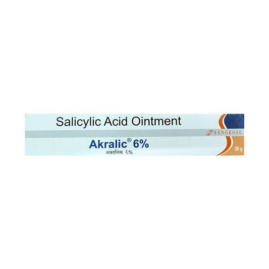 AKRALIC 6% Ointment 30gm - Global Surgicals