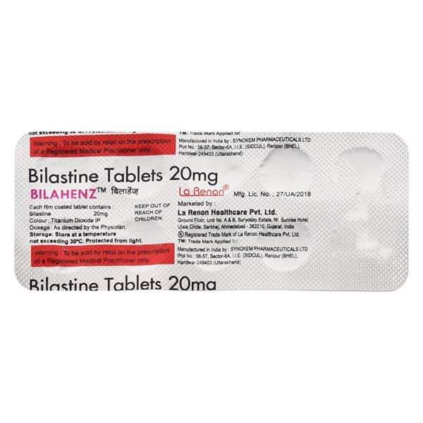 BILAHENZ 20mg Tablet 10's