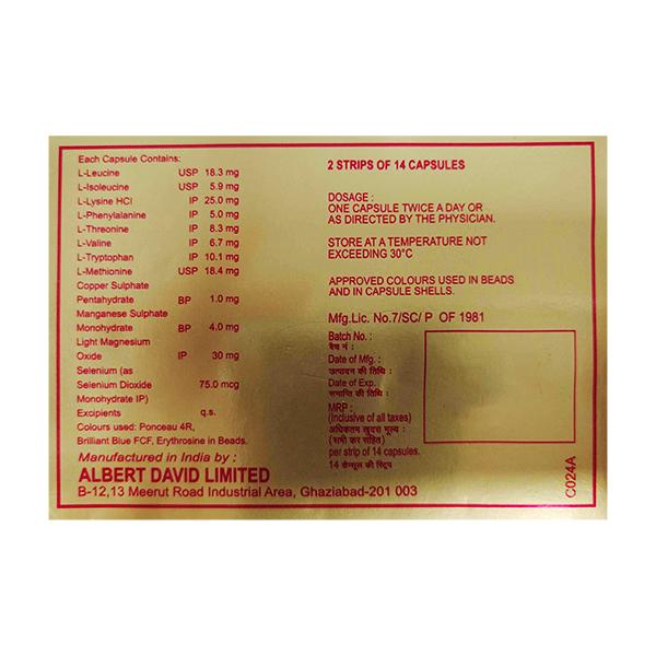 ALAMIN M FORTE Capsule 14's - Global Surgicals